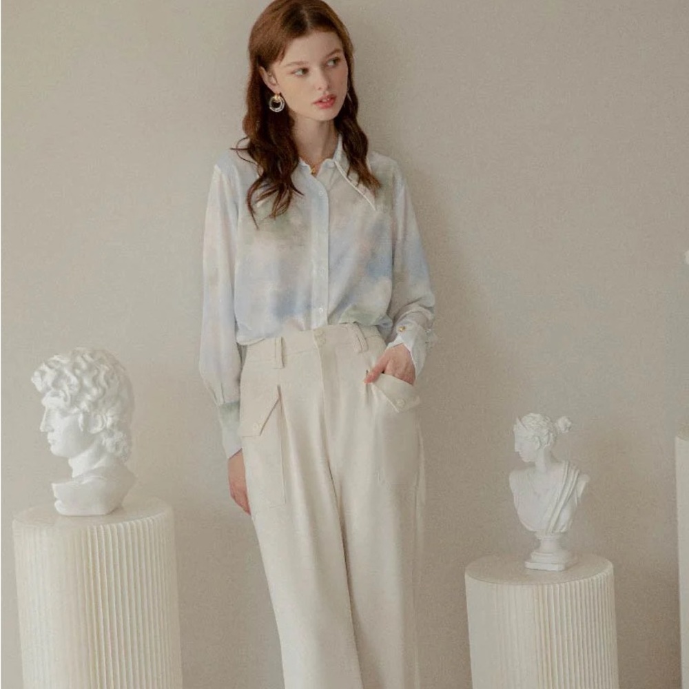 NWT Petite Studio NYC Leighton Pants Ivory size XS